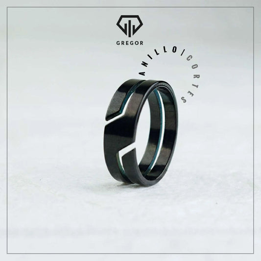 Anillo Ray Negro #811 Gregor-accesorios