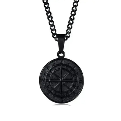 Cadena Brújula Negra #3114 Gregor-accesorios