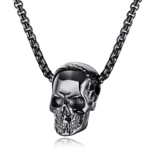 Cadena skull Negra #1221 Gregor-accesorios