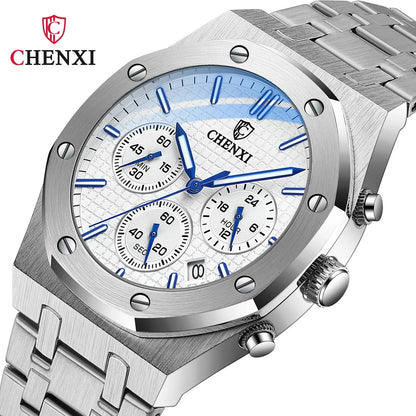 Reloj Chenxi 103 Plateado-Blanco Gregor-accesorios