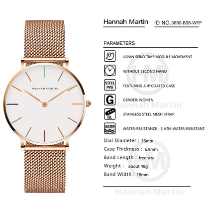 Reloj Hannah Martin Mujer #3909 Gregor-accesorios