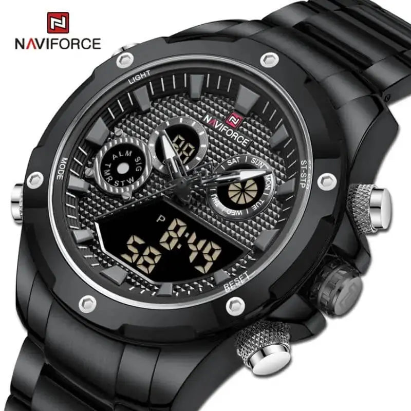 Reloj Naviforce Negro #2012 Gregor-accesorios